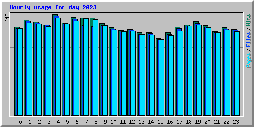 Hourly usage for May 2023